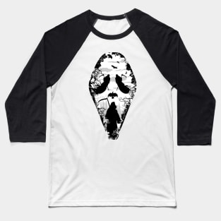 Scary Jeepers creepers face - Halloween style Baseball T-Shirt